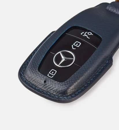 Key Leather Case for Mercedes – Epsom/Navy