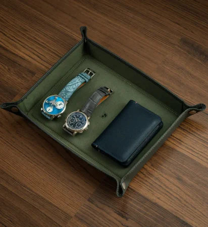 Valet Tray – Grey / Dark Green
