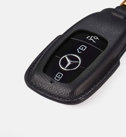 Key Leather Case for Mercedes – Epsom/Black