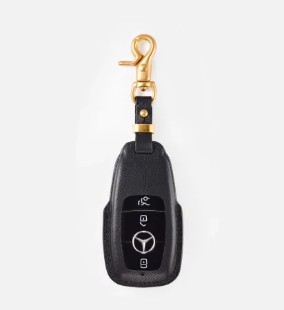 Key Leather Case for Mercedes – Epsom/Black