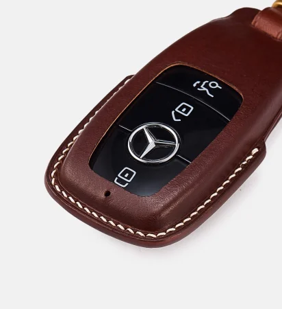 Key Leather Case for Mercedes – Buttero/Dark Brown