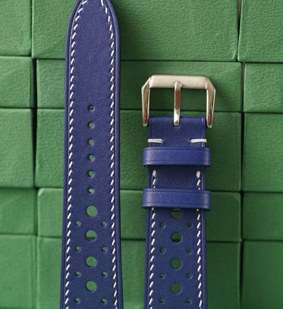 Blue Boxcalf Rally-Slim Strap