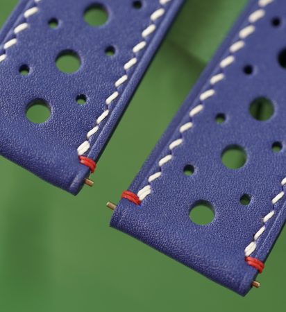 Blue Boxcalf Rally-Slim Strap