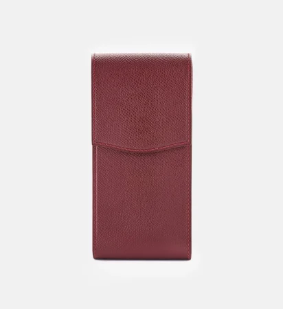 Leather Pen Case Epsom/Burgundy
