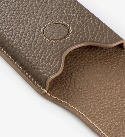 Leather Business Card Holder – Togo/Etoupe