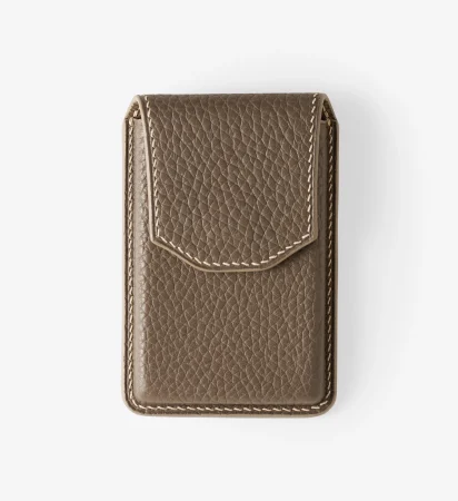 Leather Business Card Holder – Togo/Etoupe
